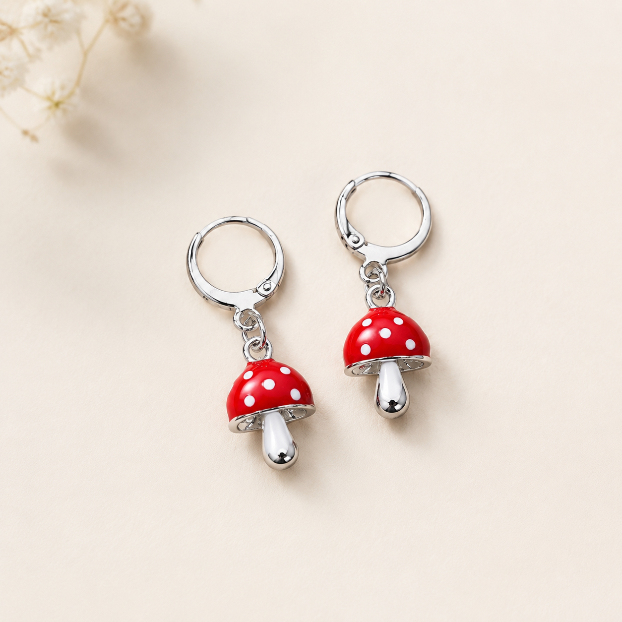 گوشواره قارچ استیل